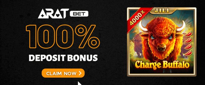 Aratbet-100-Deposit-Bonus-Charge-Buffalo