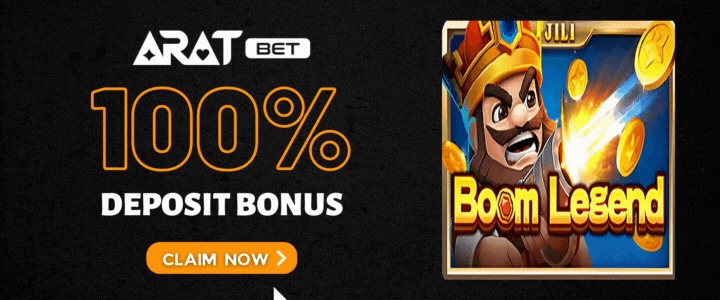 Aratbet 100% Deposit Bonus- boom-legend