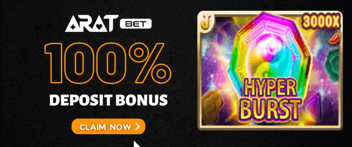 Aratbet 100% Deposit Bonus- hyper-burst
