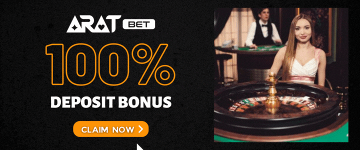 Aratbet 100% Deposit Bonus- roulette