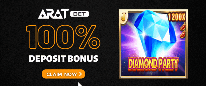 Aratbet 100% Deposit Bonus-diamond-party