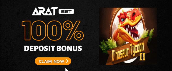 Aratbet 100% Deposit Bonus- dinosaur-tycoon