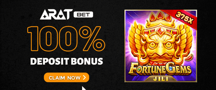 Aratbet 100% Deposit Bonus- fortune-gems