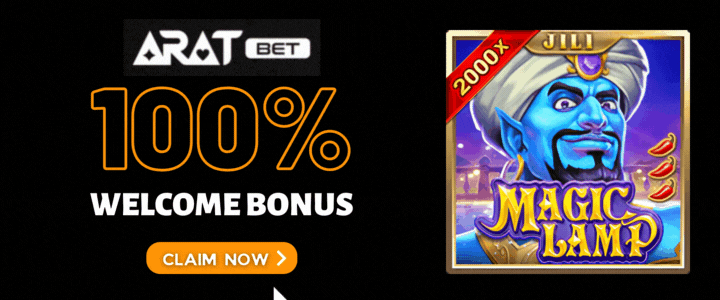 Aratbet 100% Deposit Bonus- magic-lamp